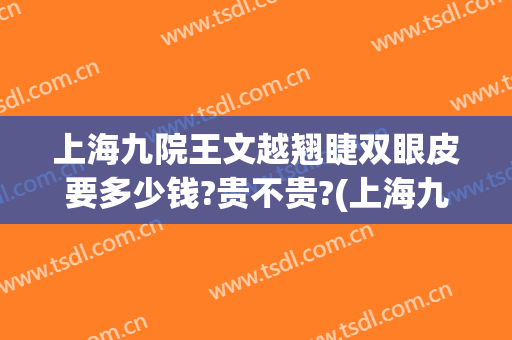 上海九院王文越翘睫双眼皮要多少钱?贵不贵?(上海九院双眼皮大概多少钱)