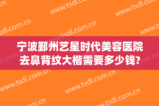 宁波鄞州艺星时代美容医院去鼻背纹大楷需要多少钱?贵不贵?(宁波茗星医美医院做鼻子好吗)