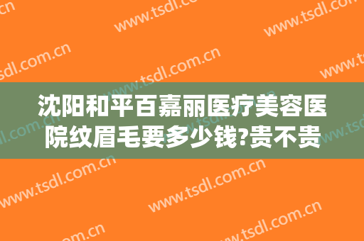沈阳和平百嘉丽医疗美容医院纹眉毛要多少钱?贵不贵?(沈阳百嘉丽是正规美容医院吗)