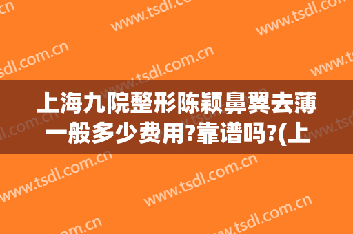 上海九院整形陈颖鼻翼去薄一般多少费用?靠谱吗?(上海九院做鼻翼缩小手术需要多少钱)