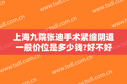 上海九院张迪手术紧缩阴道一般价位是多少钱?好不好?