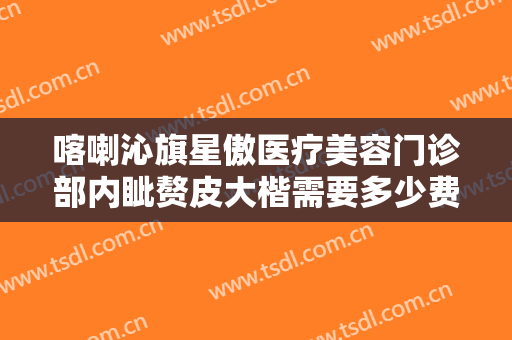 喀喇沁旗星傲医疗美容门诊部内眦赘皮大楷需要多少费用?怎么样?