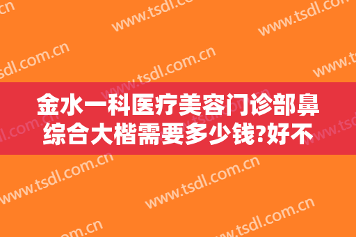 金水一科医疗美容门诊部鼻综合大楷需要多少钱?好不好?