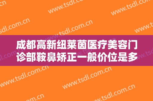 成都高新纽莱茵医疗美容门诊部鞍鼻矫正一般价位是多少?有哪些优势?
