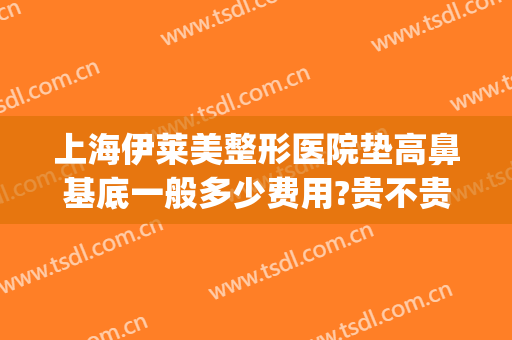 上海伊莱美整形医院垫高鼻基底一般多少费用?贵不贵?(伊莱美做鼻子好的医生)