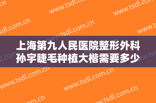 上海第九人民医院整形外科孙宇睫毛种植大楷需要多少钱?贵不贵?