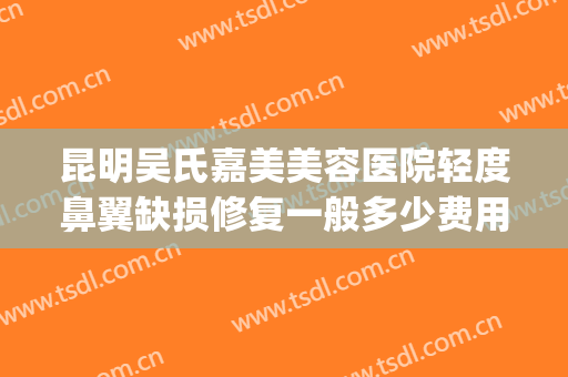 昆明吴氏嘉美美容医院轻度鼻翼缺损修复一般多少费用?有哪些优势?(昆明吴氏嘉美整形医院地址)