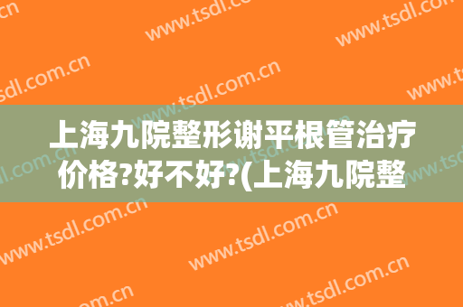 上海九院整形谢平根管治疗价格?好不好?(上海九院整形科谢峰)