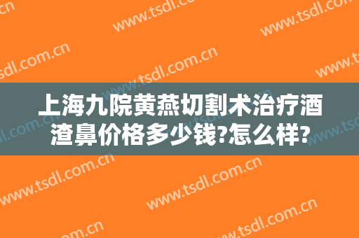 上海九院黄燕切割术治疗酒渣鼻价格多少钱?怎么样?