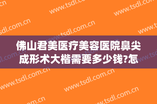 佛山君美医疗美容医院鼻尖成形术大楷需要多少钱?怎么样?(佛山君美整形医院怎么样)