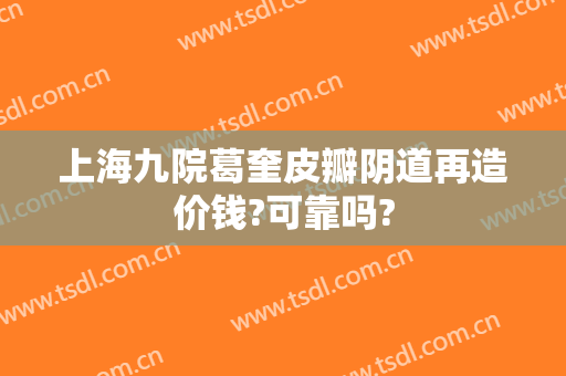 上海九院葛奎皮瓣阴道再造价钱?可靠吗?