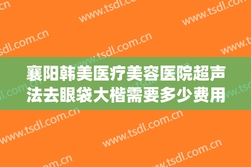 襄阳韩美医疗美容医院超声法去眼袋大楷需要多少费用?效果怎么样?(医美整形去多少钱眼袋)