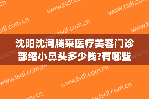 沈阳沈河腾采医疗美容门诊部缩小鼻头多少钱?有哪些优势?(沈阳腾采医疗美容门诊口碑好吗)