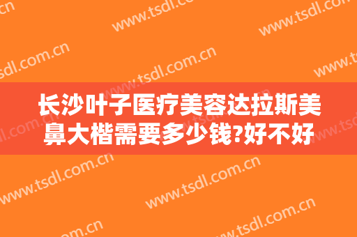 长沙叶子医疗美容达拉斯美鼻大楷需要多少钱?好不好?