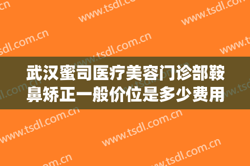 武汉蜜司医疗美容门诊部鞍鼻矫正一般价位是多少费用?可靠吗?(武汉蜜司整形医院正规吗)