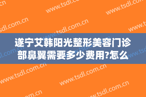 遂宁艾韩阳光整形美容门诊部鼻翼需要多少费用?怎么样?(遂宁艾韩阳光整形医院)
