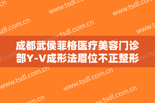 成都武侯菲格医疗美容门诊部Y-V成形法眉位不正整形需要多少费用?怎么样?