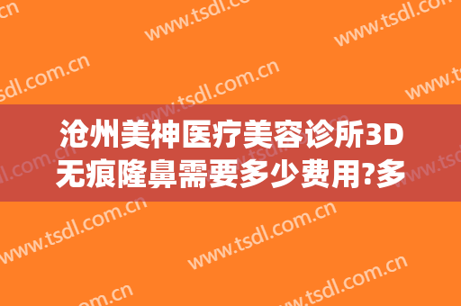 沧州美神医疗美容诊所3D无痕隆鼻需要多少费用?多长时间恢复?(沧州医美医院)