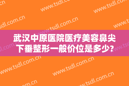 武汉中原医院医疗美容鼻尖下垂整形一般价位是多少?好不好?