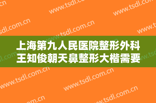 上海第九人民医院整形外科王知俊朝天鼻整形大楷需要多少费用?怎么样?