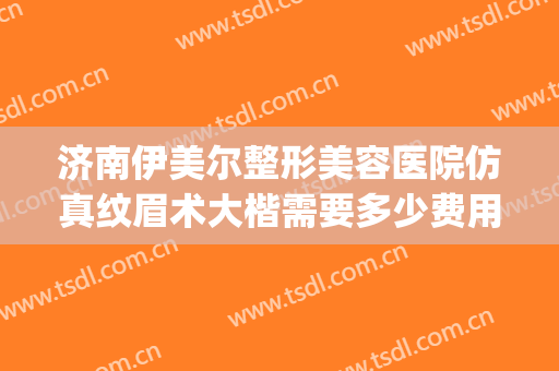 济南伊美尔整形美容医院仿真纹眉术大楷需要多少费用?好不好?(济南伊美尔整形地址)