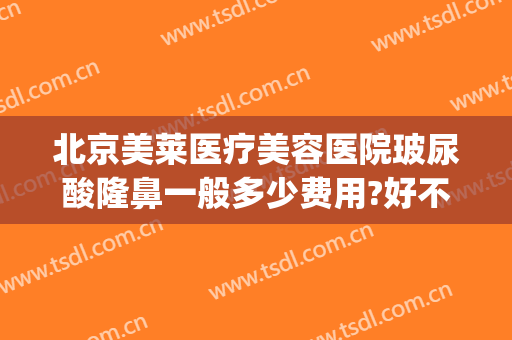 北京美莱医疗美容医院玻尿酸隆鼻一般多少费用?好不好?(玻尿酸的隆鼻需要多少钱)