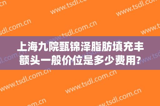 上海九院甄锦泽脂肪填充丰额头一般价位是多少费用?贵不贵?(上海九院脂肪填充价格表)