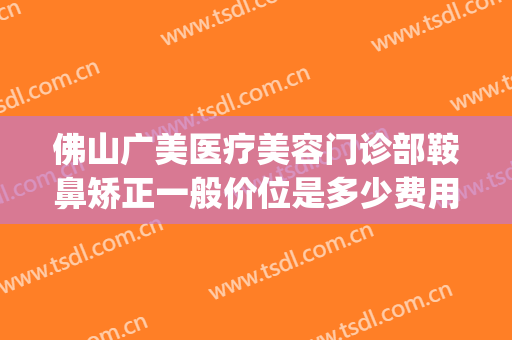 佛山广美医疗美容门诊部鞍鼻矫正一般价位是多少费用?怎么样?(广州鼻子矫正多少钱)