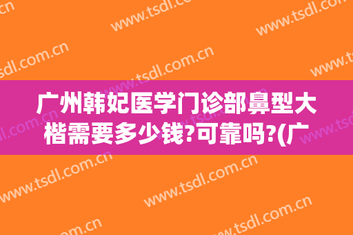 广州韩妃医学门诊部鼻型大楷需要多少钱?可靠吗?(广州韩妃医院医学整形美容)