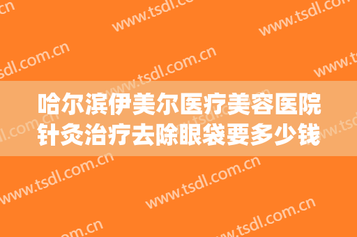 哈尔滨伊美尔医疗美容医院针灸治疗去除眼袋要多少钱?怎么样?(哈尔滨三甲医院祛眼袋)