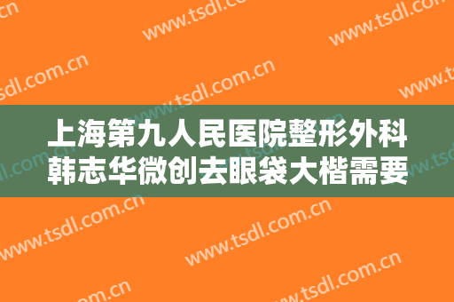 上海第九人民医院整形外科韩志华微创去眼袋大楷需要多少费用?多长时间恢复?