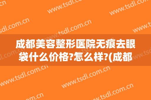 成都美容整形医院无痕去眼袋什么价格?怎么样?(成都哪家美容院做眼袋手术多少钱)