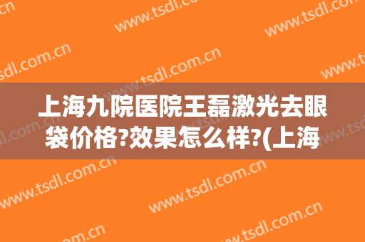 上海九院医院王磊激光去眼袋价格?效果怎么样?(上海九院做眼袋最好的专家)