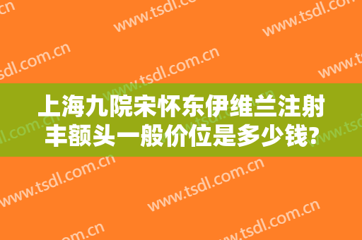 上海九院宋怀东伊维兰注射丰额头一般价位是多少钱?好不好?