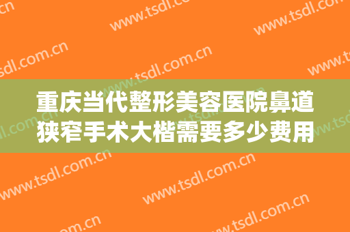 重庆当代整形美容医院鼻道狭窄手术大楷需要多少费用?靠谱吗?(重庆隆鼻术费用)