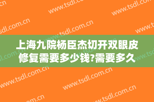 上海九院杨臣杰切开双眼皮修复需要多少钱?需要多久恢复?(上海九院眼皮松弛手术)