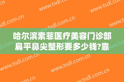 哈尔滨索菲医疗美容门诊部扁平鼻尖整形要多少钱?靠谱吗?(索菲亚美容医院)