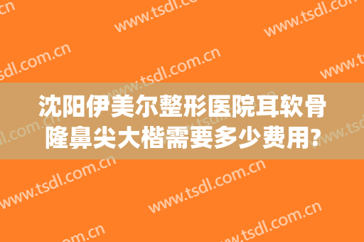 沈阳伊美尔整形医院耳软骨隆鼻尖大楷需要多少费用?贵不贵?(沈阳耳软骨鼻综合价格)
