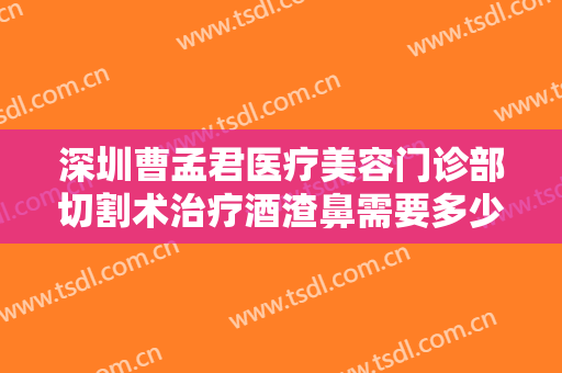 深圳曹孟君医疗美容门诊部切割术治疗酒渣鼻需要多少费用?多长时间恢复?
