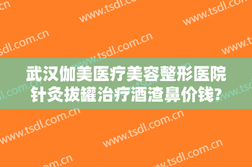武汉伽美医疗美容整形医院针灸拔罐治疗酒渣鼻价钱?效果怎么样?
