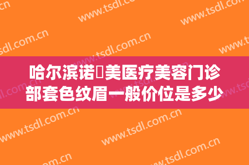 哈尔滨诺嬄美医疗美容门诊部套色纹眉一般价位是多少费用?贵不贵?(哈尔滨人美国际诺美整形怎么样?)