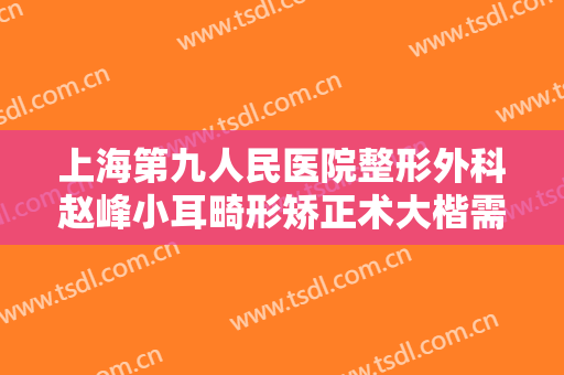 上海第九人民医院整形外科赵峰小耳畸形矫正术大楷需要多少费用?可靠吗?