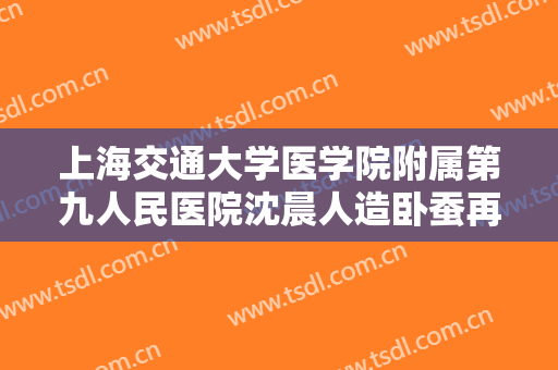 上海交通大学医学院附属第九人民医院沈晨人造卧蚕再造术一般多少费用?效果怎么样?
