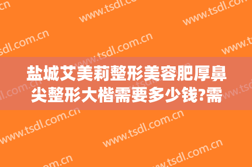 盐城艾美莉整形美容肥厚鼻尖整形大楷需要多少钱?需要多久恢复?(盐城艾美莉整形医院)