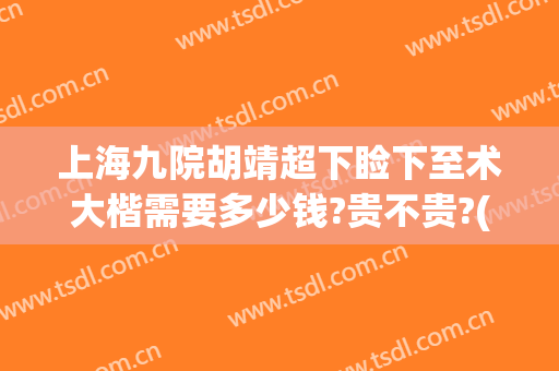 上海九院胡靖超下睑下至术大楷需要多少钱?贵不贵?(上海九院上睑下垂)