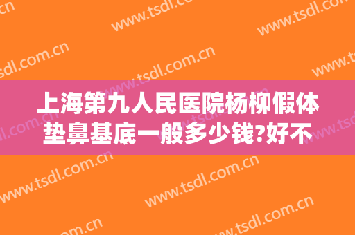 上海第九人民医院杨柳假体垫鼻基底一般多少钱?好不好?(上海九院垫鼻梁价格)