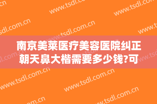 南京美莱医疗美容医院纠正朝天鼻大楷需要多少钱?可靠吗?(南京美莱做鼻子怎么样)