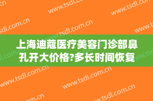 上海迪蔻医疗美容门诊部鼻孔开大价格?多长时间恢复?(上海迪蔻医疗美容医院怎么样)