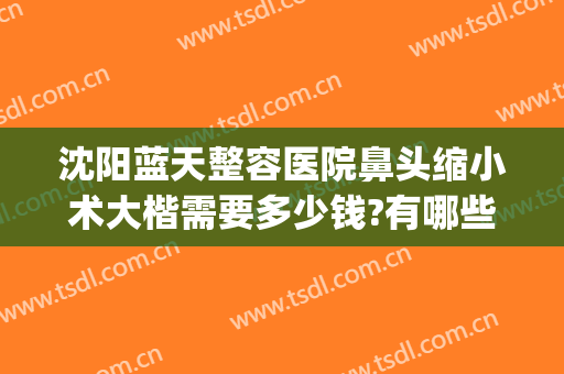 沈阳蓝天整容医院鼻头缩小术大楷需要多少钱?有哪些优势?(沈阳蓝天整形医院)