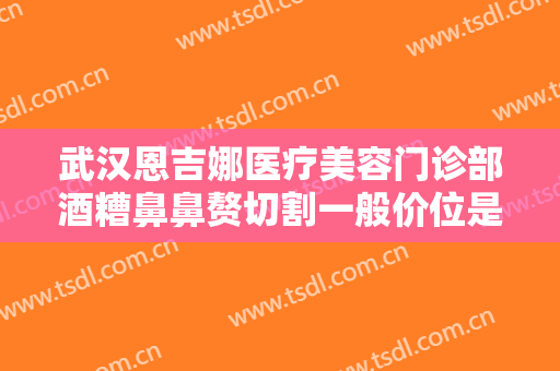 武汉恩吉娜医疗美容门诊部酒糟鼻鼻赘切割一般价位是多少费用?好不好?